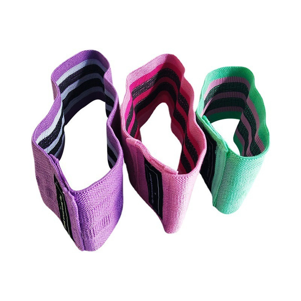 Set of 3 Fabric Booty & Glute Resistance Loop Bands - Image 4