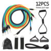 12-Piece Professional Rally Resistance Bands Set