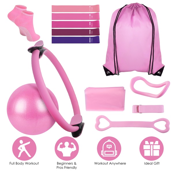 14-Piece All-in-One Pilates & Yoga Home Gym Set - Image 2