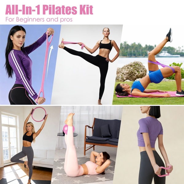 14-Piece All-in-One Pilates & Yoga Home Gym Set - Image 3