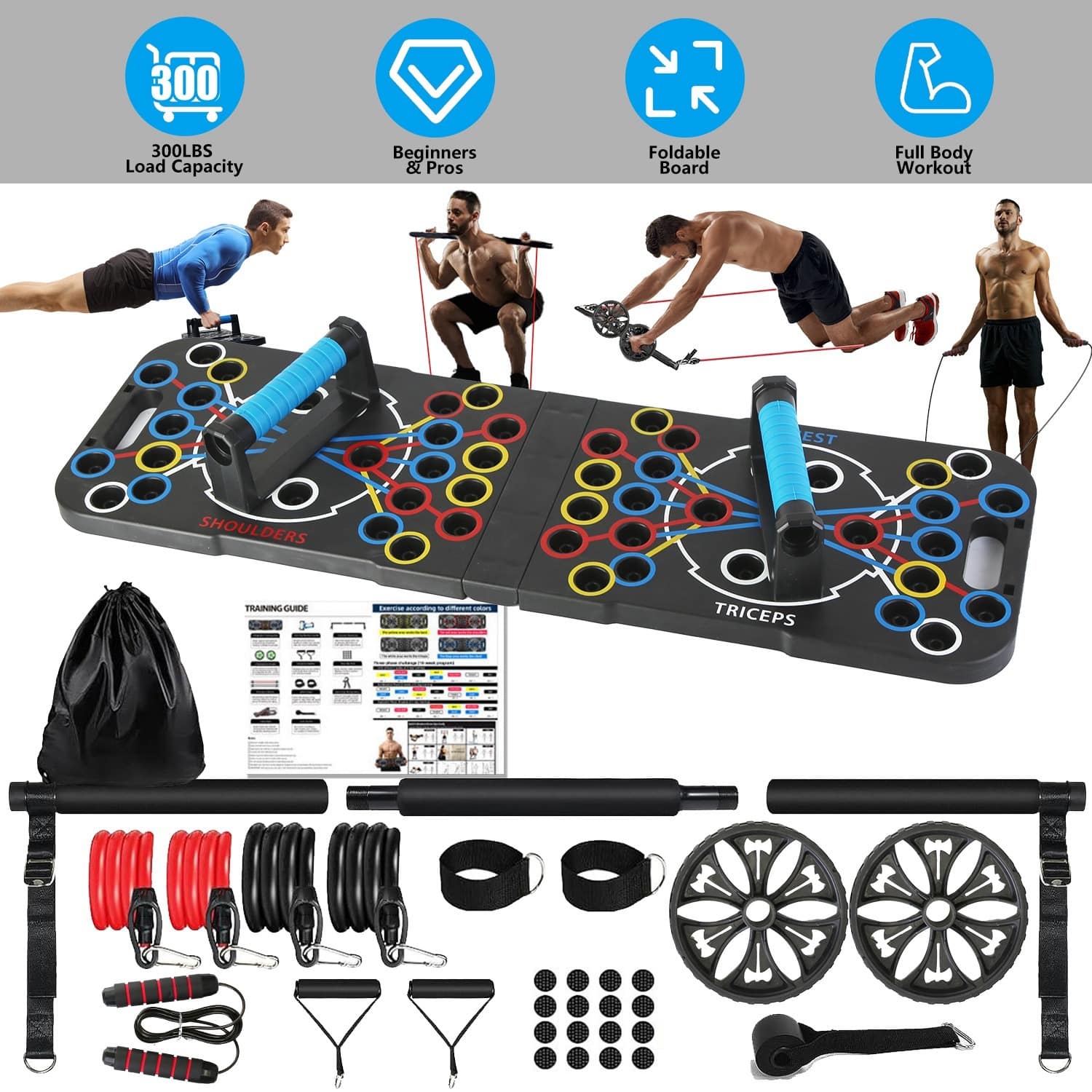 9-in-1 Multifunctional Push Up Board & Complete Home Gym Workout System (Copy)