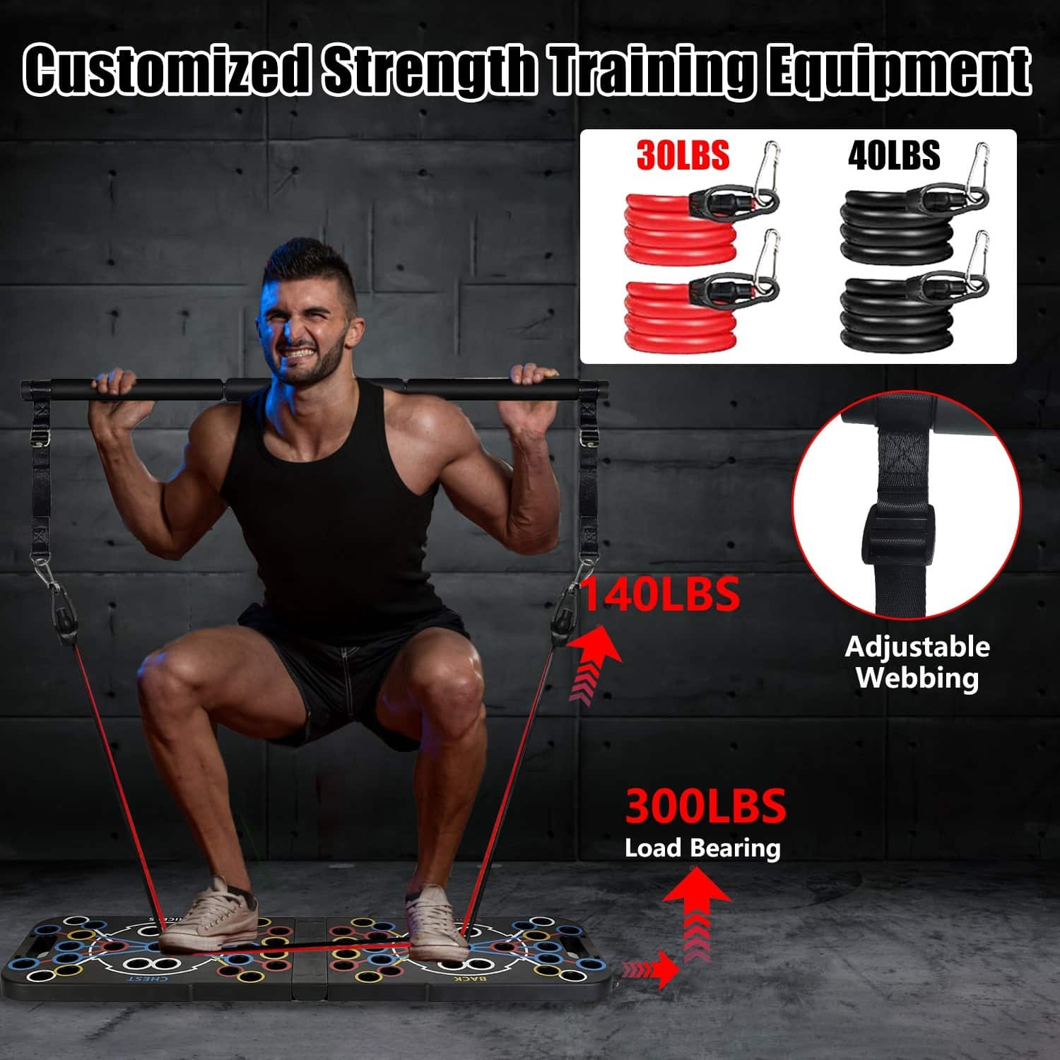 9-in-1 Multifunctional Push Up Board & Complete Home Gym Workout System (Copy) - Image 10