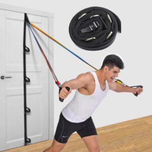 Professional Home Fitness Multi-Point Door Anchor Strap & Resistance Band System