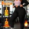 Plus Size Women Sauna Suit Slimming Full Body Compression Workout Jumpsuit Long Sleeve Waist Trainer For Belly Fat Heat Trapping Fabric For Gym Running